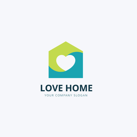 Love home logoのイラスト素材