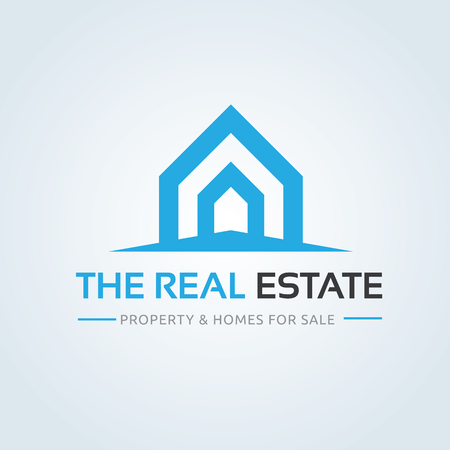 The real estate logo, real estate logoのイラスト素材