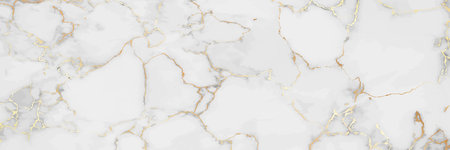 Luxury Gold Marble texture background vector. Panoramic Marbling texture design for Banner, invitation, wallpaper, headers, website, print ads, packaging design template.のイラスト素材