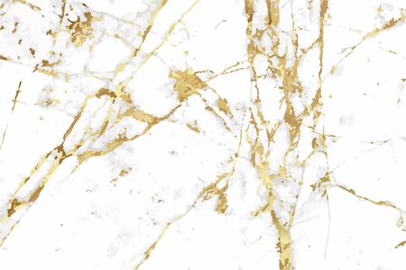 Luxury Gold Marble texture background vector. Panoramic Marbling texture design for Banner, invitation, wallpaper, headers, website, print ads, packaging design template.のイラスト素材