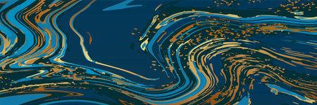 Luxury Gold Marble texture background vector. Panoramic Marbling texture design for Banner, invitation, wallpaper, headers, website, print ads, packaging design template.のイラスト素材