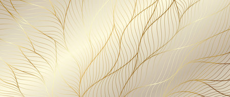 Luxury golden wallpaper. Art Deco Pattern, Vip invitation background texture for print, fabric,...