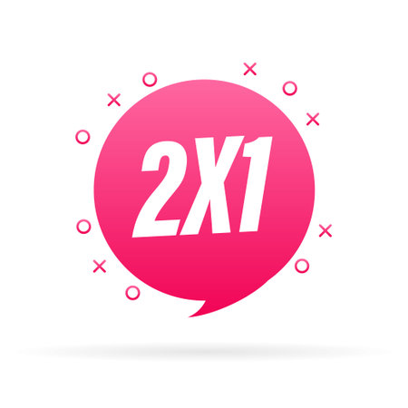 2X1 Half Price Commercial Tagのイラスト素材