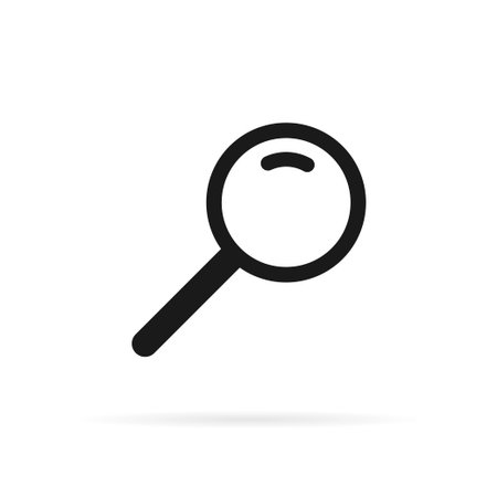 Search Icon on white background. Vector illustrationのイラスト素材