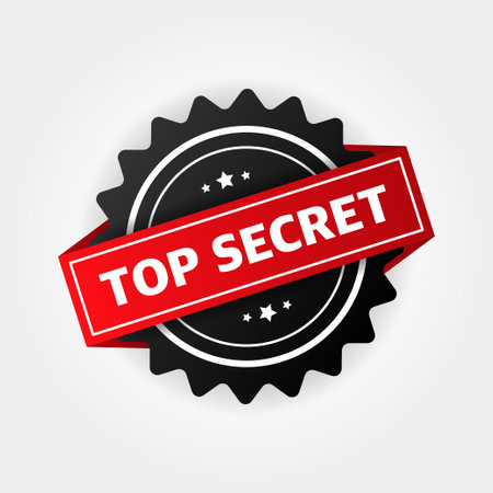 top secret. stamp. sticker. sealのイラスト素材