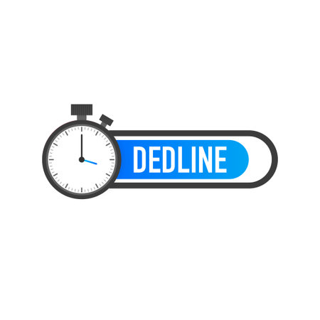 Deadline icon. Time management business concept. Clock iconのイラスト素材