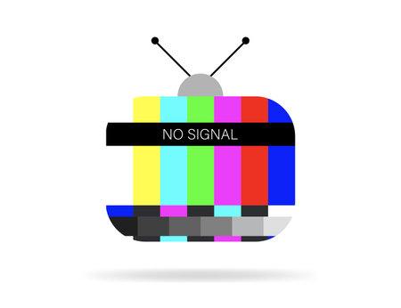 Distorted glitch tv. Descendant network. No signal. abstract backgroundのイラスト素材
