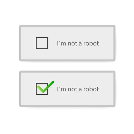Captcha i am not a robot vector computer codeのイラスト素材
