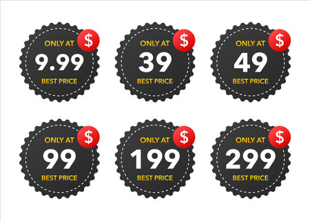 Flat sale only discount tag for promo design. Poster design. Vector illustrationのイラスト素材