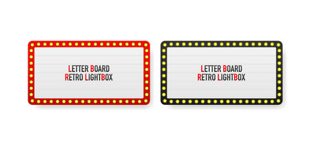 Vintage advertising for promotion design. Mockup template. Banner promotionのイラスト素材