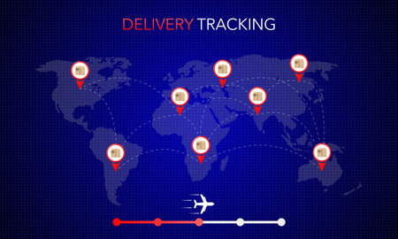 Web banner for mobile app design. Online delivery service concept. Online order conceptのイラスト素材