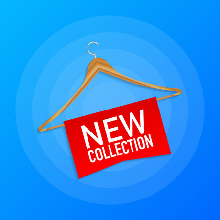 New collection labels. Banner for clothes. Vector illustrationのイラスト素材