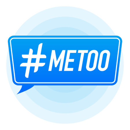 Hash tag lable. Tag metoo on white background. Vector illustrationのイラスト素材
