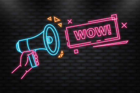 Neon Icon. Neon Icon. Red button on white backdrop. Call business icon. Vector web button. Vector illustrationのイラスト素材