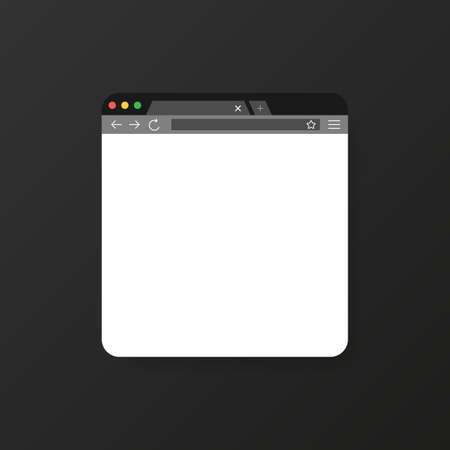 Browser window vector illustration. Browser or web browser in flat style. Window concept internet browserのイラスト素材