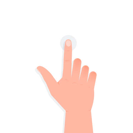 Tap on smartphone. Communication icon symbol. Pointer icon symbol. Finger clickのイラスト素材