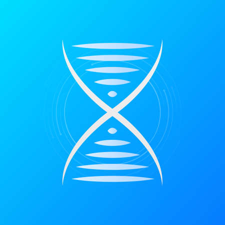 Dna logo symbol. Icon for medical designのイラスト素材