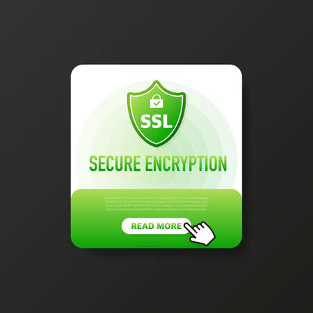 Secure connection icon vector illustration isolated on white background. Flat style secured ssl shield symbols, protected safe data encryption technology.のイラスト素材