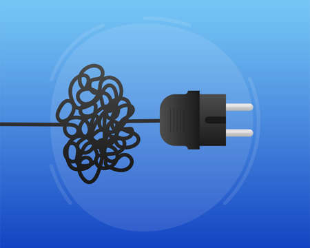 Stress, Mental disorder, Depressed Unhappy. Vector illustration.のイラスト素材