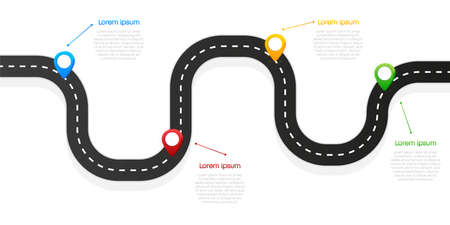 Business infographic, data visualization. Square frame. Simple infographic design template. Vector illustration.のイラスト素材