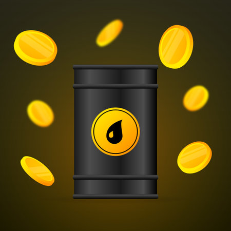 Gas prices going up and down. Fuel pump. Gas station. Vector illustration.