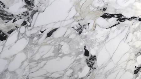 White natural texture of marble. Generative AIの素材