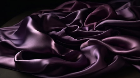 Deep rich purple colored satin. Generative AIの素材