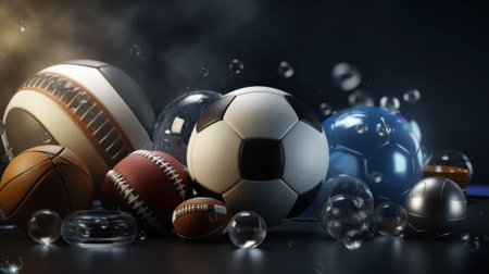 Background on sport theme. Generative AIの素材