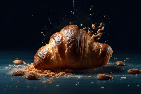 Freshly baked croissants. Generative AIの素材