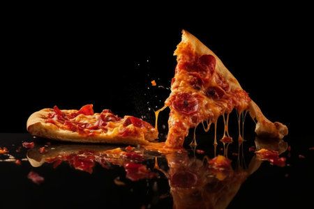 Fresh Homemade Italian Pizza. Generative AIの素材