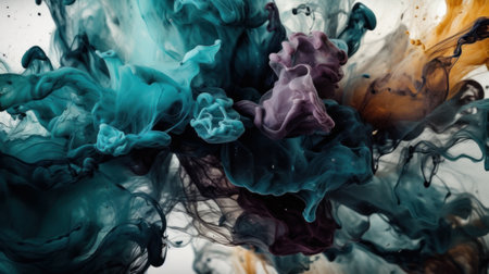 Paint splash. Ink paint abstract. Abstract background. Generative AIの素材