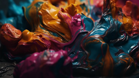 Paint splash. Ink paint abstract. Abstract background. Generative AIの素材
