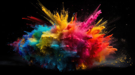 Paint splash. Ink paint abstract. Abstract background. Generative AIの素材