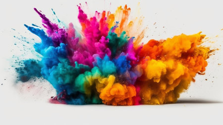 Paint splash. Ink paint abstract. Abstract background. Generative AIの素材