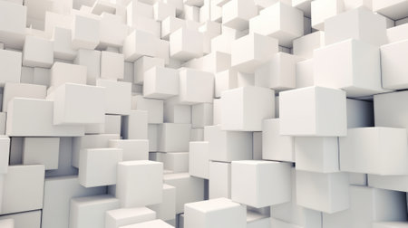 Abstact white modern architecture background. Generative AIの素材