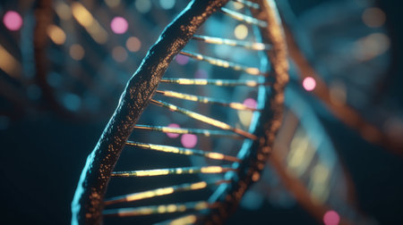 Cells human DNA. Generative AIの素材