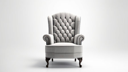 Living Room Chair Isolated on white background. Generative AIの素材