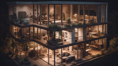 Real estate investment illustration. Generative AIの素材