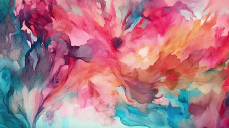 Abstract watercolor paint background. Generative AI