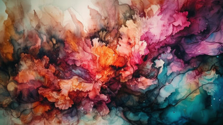 Abstract watercolor paint background. Generative AIの写真素材