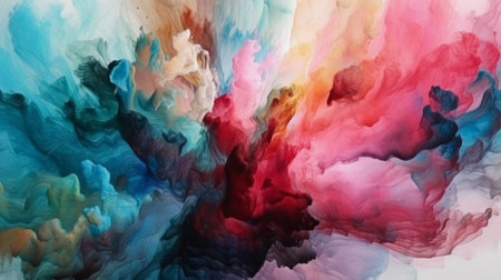 Abstract watercolor paint background. Generative AIの写真素材