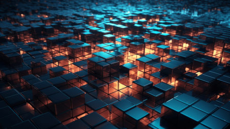 Modern Tech Background. Generative AI