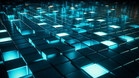 Modern Tech Background. Generative AIの写真素材