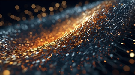 Abstract technology particles mesh background. Generative AIの素材