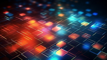 Bright technology abstract background telecommunicatio. Generative AIの素材