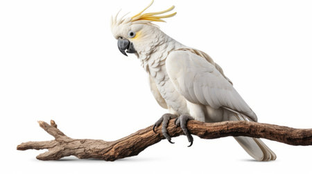 White cockatoo parrot. Generative AIの素材