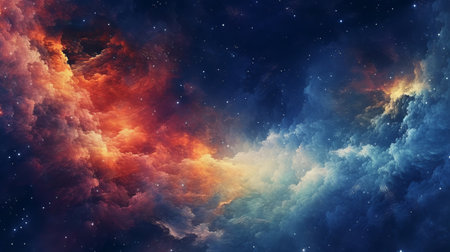 Abstract universe background. Generative AIの素材