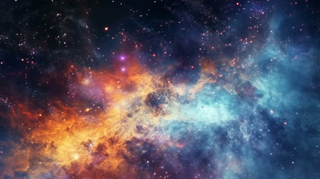 Abstract universe background. Generative AIの素材