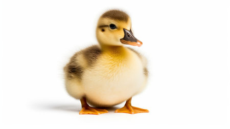 Duck isolated on white background. Generative AIの素材