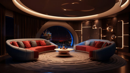 Premium Interior Design. Generative AIの素材